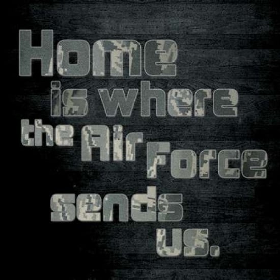 Air Force Home Poster Print by Lauren Gibbons-VARPDXGLSQ072A Image 1