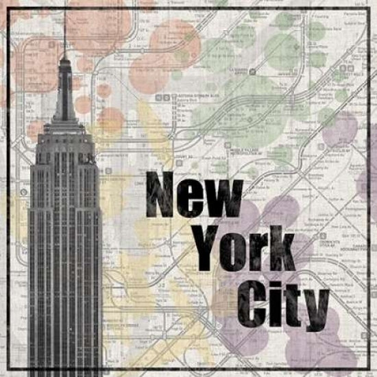 NYC Train Poster Print by Lauren Gibbons-VARPDXGLSQ144C Image 2