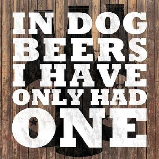 Dog Beers Poster Print by Lauren Gibbons-VARPDXGLSQ198A Image 1