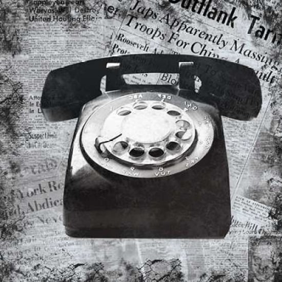 Vintage Phone Poster Print by Lauren Gibbons-VARPDXGLSQ201A Image 2