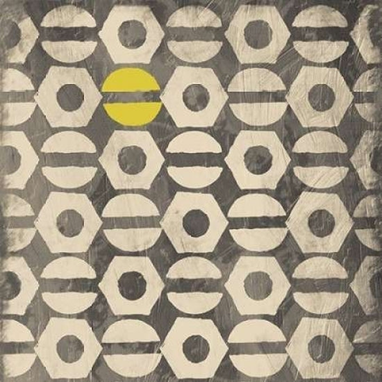 Pattern Yellow gray Poster Print by Jace Grey-VARPDXJGSQ220D Image 1