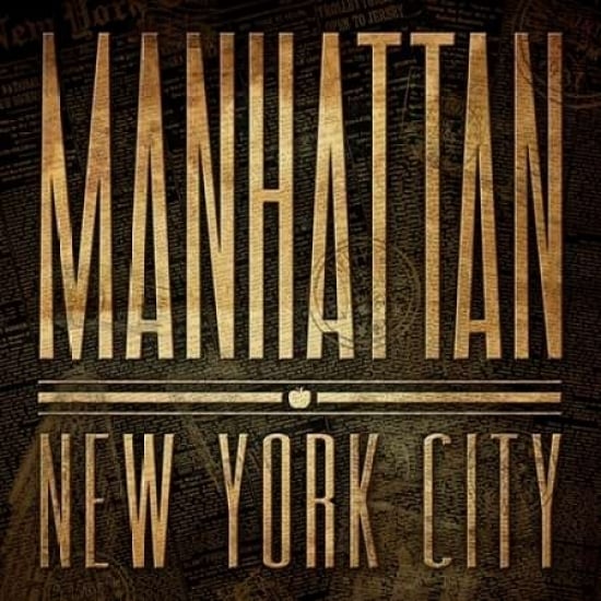 Manhattan Print Poster Print by Jace Grey-VARPDXJGSQ232D Image 1