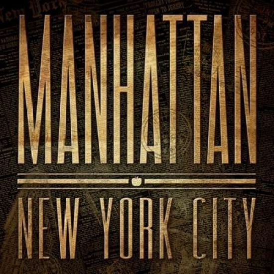 Manhattan Print Poster Print by Jace Grey-VARPDXJGSQ232D Image 2