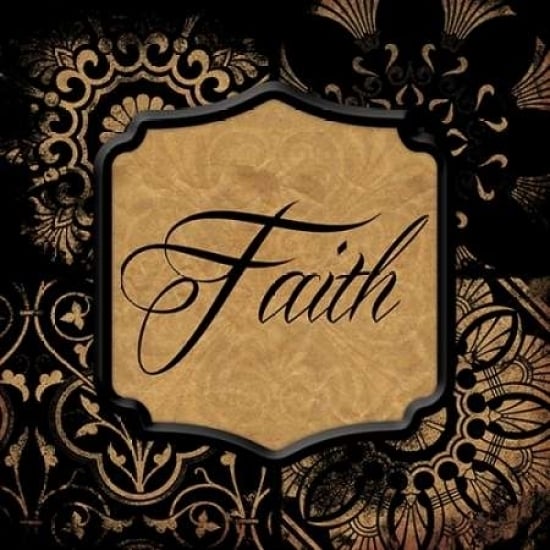 Black gold faith Poster Print by Jace Grey-VARPDXJGSQ342A Image 1