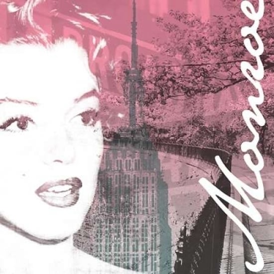 NY Monroe Pink Poster Print by Jace Grey-VARPDXJGSQ354A Image 1