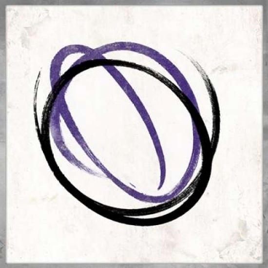 Abstract circle purple Poster Print by Jace Grey-VARPDXJGSQ441A3 Image 1