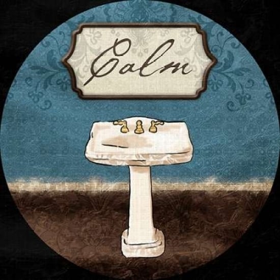 Calm Sink Round Poster Print by Jace Grey-VARPDXJGSQ584B Image 1