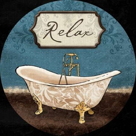 Bath Relax Round Poster Print by Jace Grey-VARPDXJGSQ584A Image 1