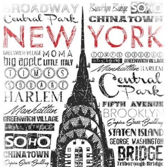 York Words Poster Print by Jace Grey-VARPDXJGSQ617A Image 1