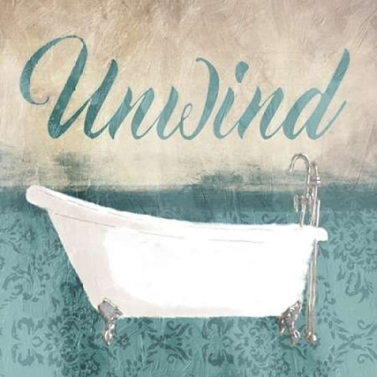 Unwind Bath Teal Poster Print by Jace Grey-VARPDXJGSQ757B Image 1