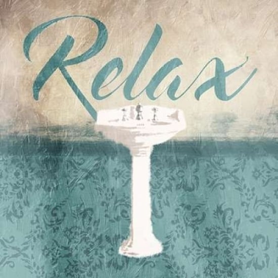 Relax Sink Teal Poster Print by Jace Grey-VARPDXJGSQ757A Image 1