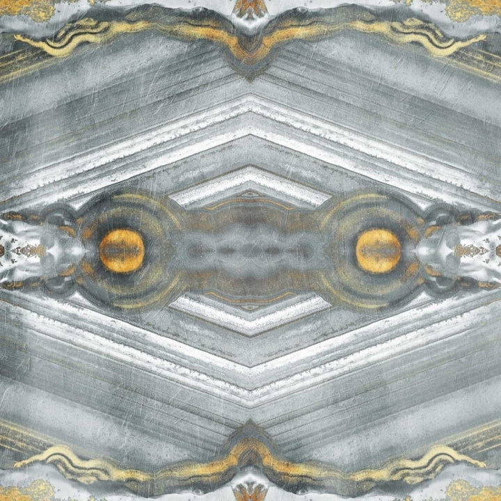 Kaleidoscope Gold And Grey Poster Print by Jace Grey-VARPDXJGSQ853A Image 1