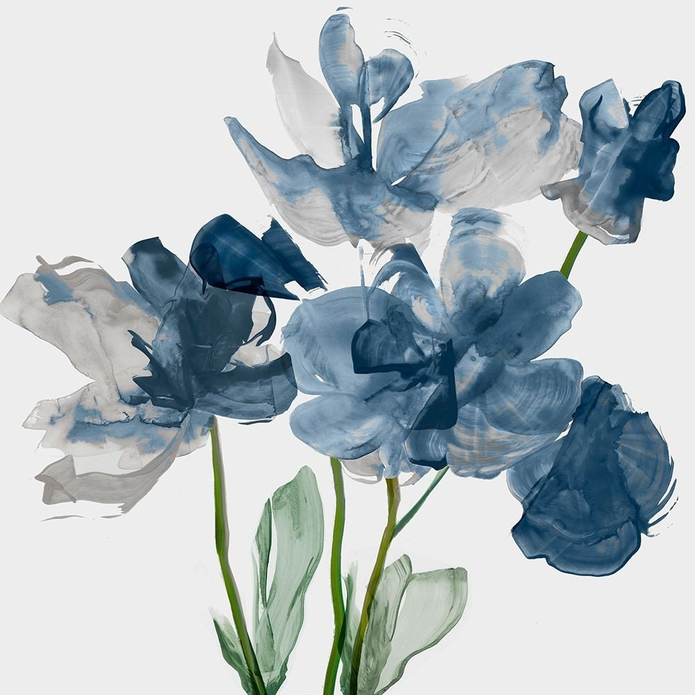 Blue Floral Radiance II Poster Print - Asia Jensen-VARPDXJN756A Image 1