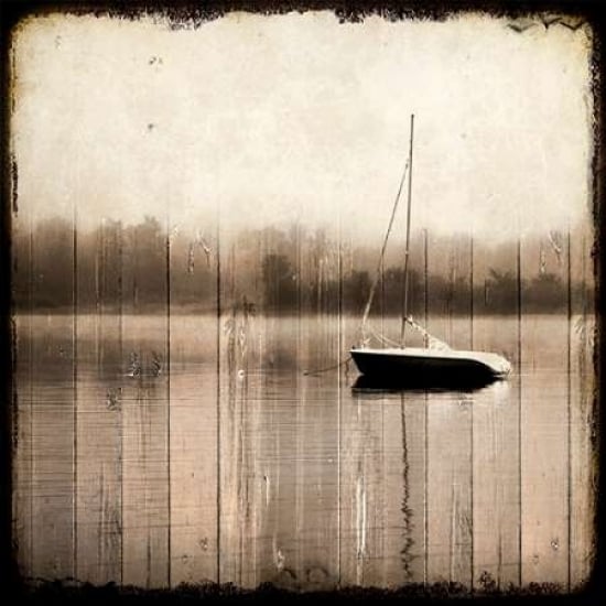 Misty Morning Boat Poster Print by Kimberly Allen-VARPDXKASQ008A Image 1