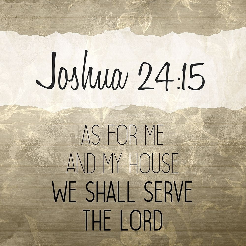 Joshua 24 15 Cream Poster Print by Allen Kimberly-VARPDXKASQ1409B Image 1