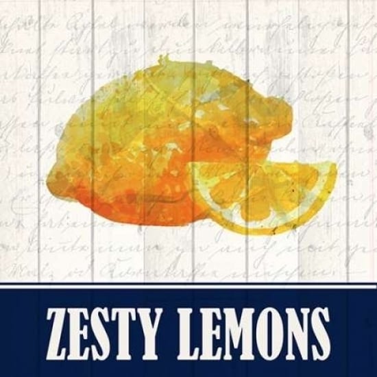 Zesty Lemon Poster Print by Kimberly Allen-VARPDXKASQ222D Image 1