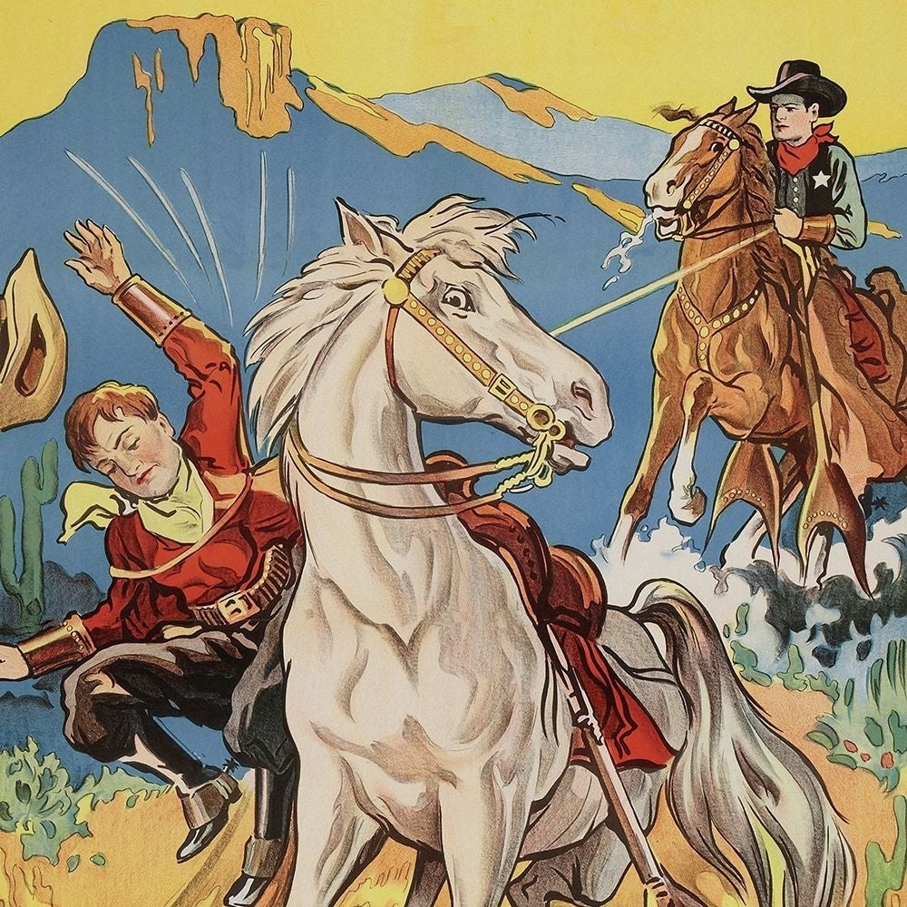 Vintage Westerns: Vanishing men - Detail Poster Print by Unknown Unknown-VARPDX449920 Image 1