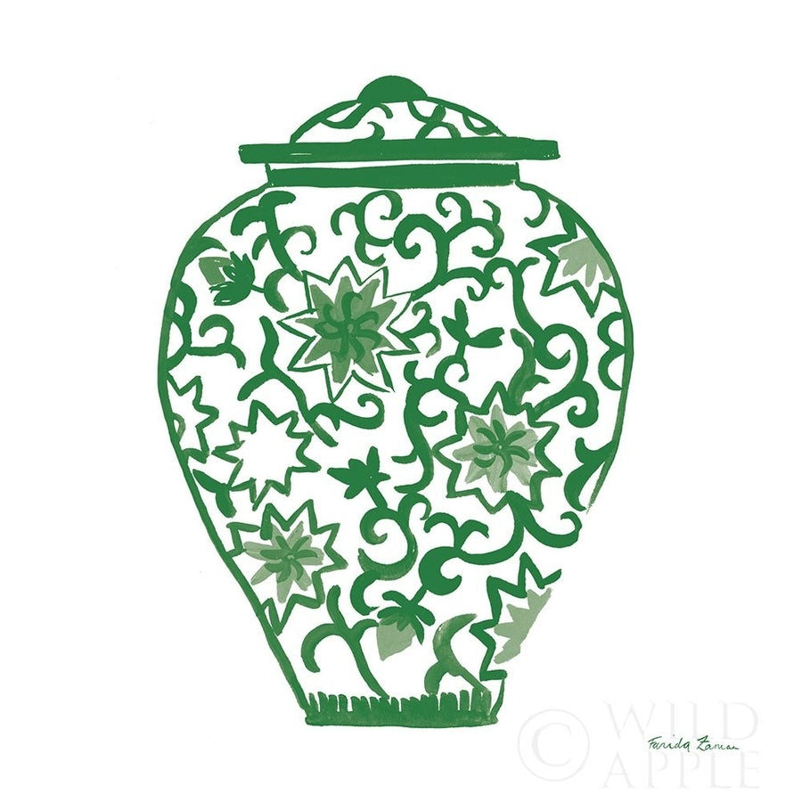 Chinoiserie III Green Poster Print by Farida Zaman-VARPDX45964 Image 1