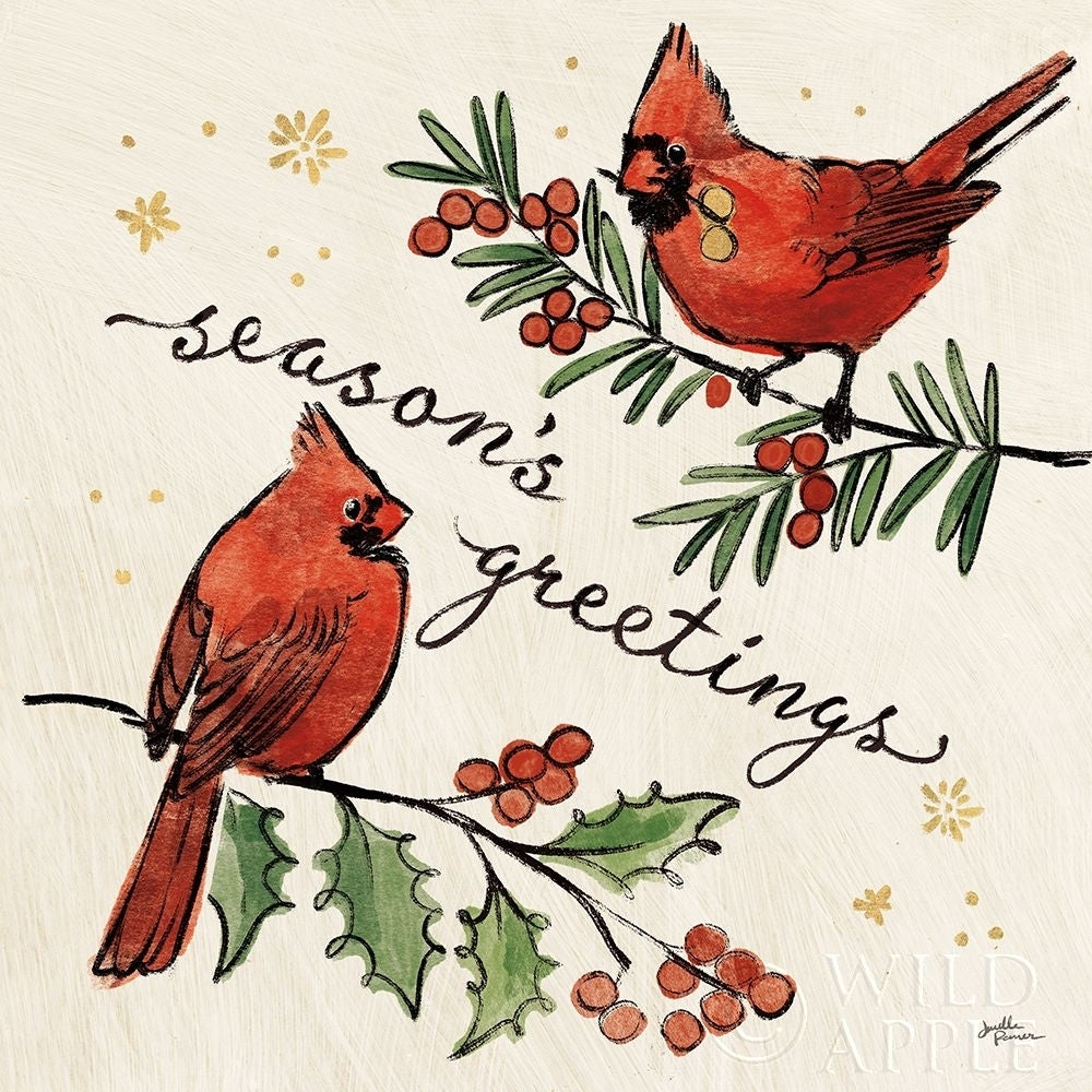 Christmas Lovebirds X Poster Print by Janelle Penner-VARPDX46756 Image 1