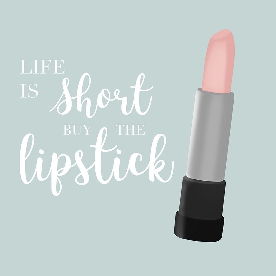 Buy the Lipstick in Teal Poster Print - Natalie Carpentieri-VARPDX46930 Image 1