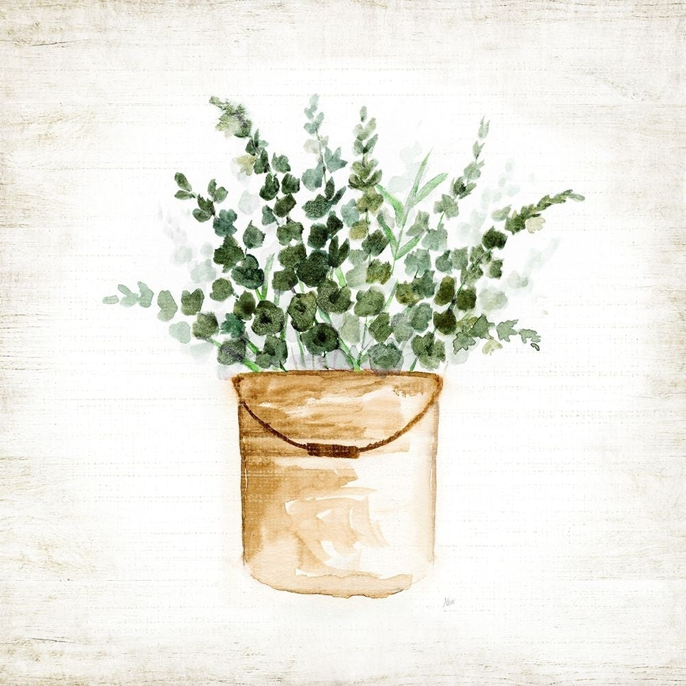 Bucket of Greenery II Poster Print - Nan-VARPDX49012 Image 1