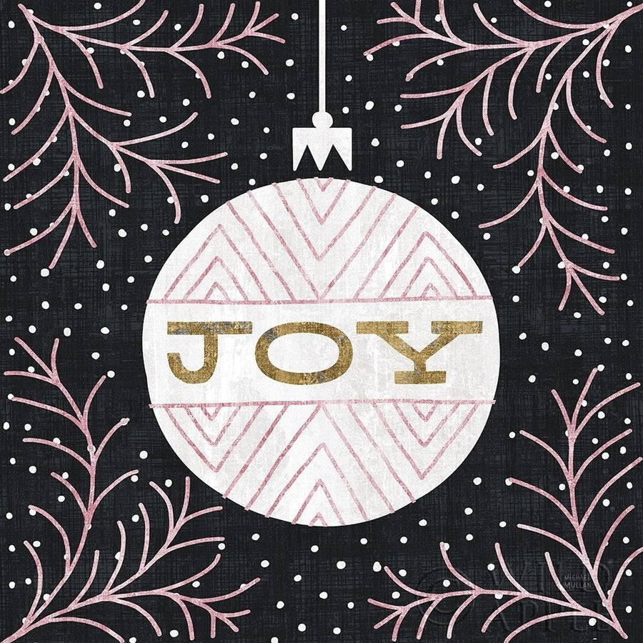 Jolly Holiday Ornaments Joy Metallic Poster Print by Michael Mullan-VARPDX50315 Image 1