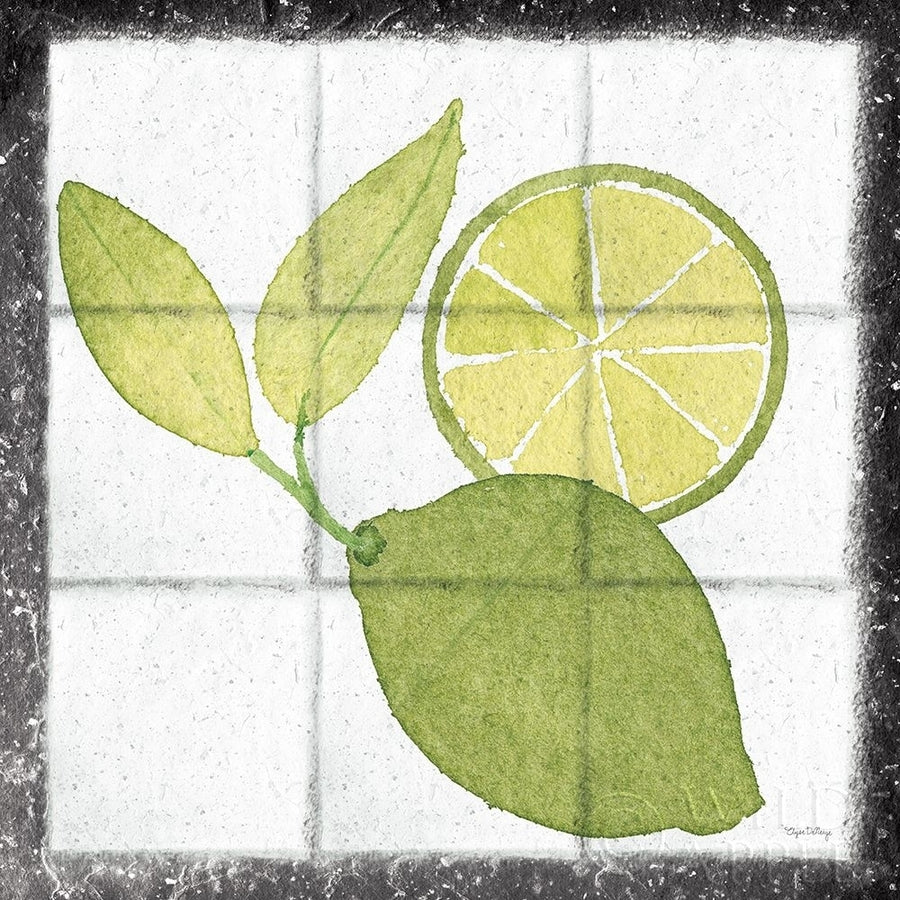 Citrus Tile VII Black Border Poster Print by Elyse DeNeige-VARPDX50538 Image 1