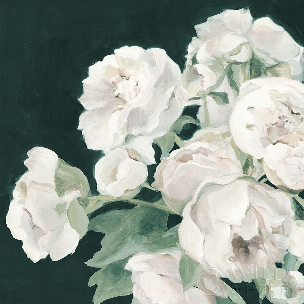 Peonies on Dark Green Poster Print by Marilyn Hageman-VARPDX51311 Image 1