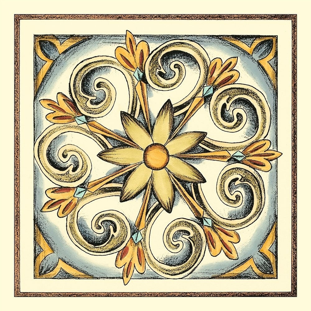 Crackled Cloisonne Tile II Poster Print - Chariklia Zarris-VARPDX53270FK Image 1