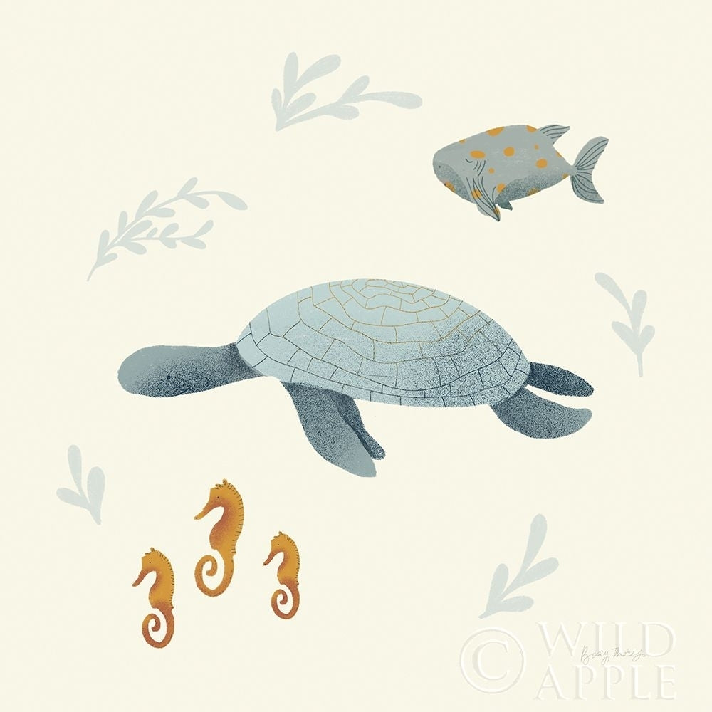 Ocean Life Sea Turtle Poster Print by Becky Thorns-VARPDX54183 Image 1