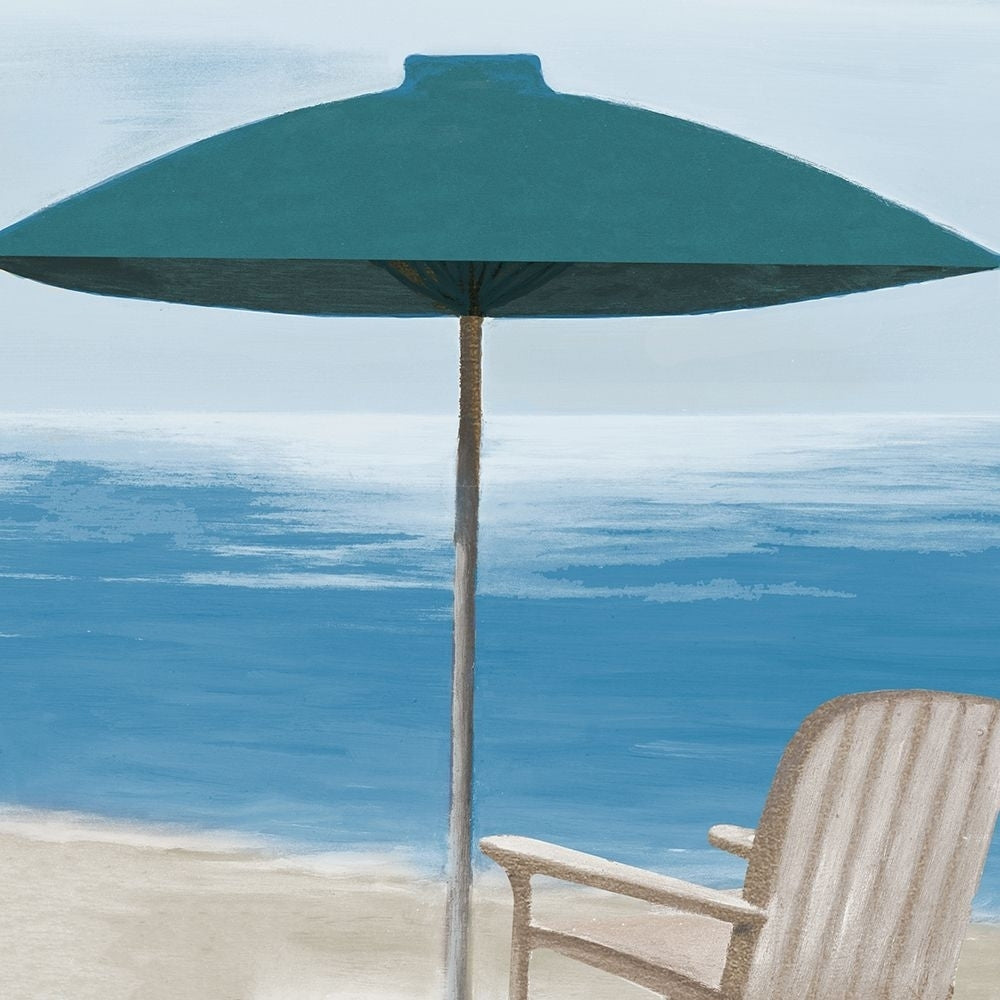 Umbrella By the Shore II Poster Print - Vivien Rhyan-VARPDX6308CA Image 1