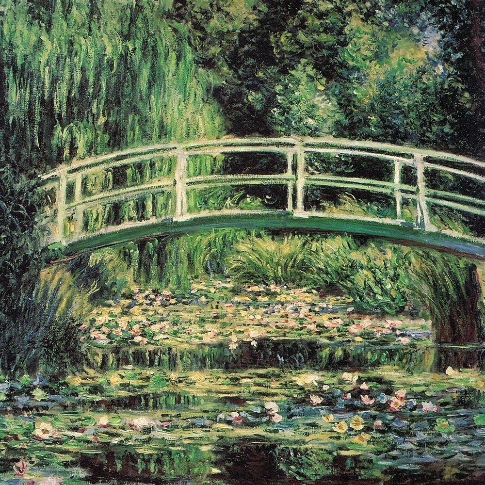 Water-lily pond-harmony in green 1899 Poster Print - Claude Monet-VARPDX67174 Image 1