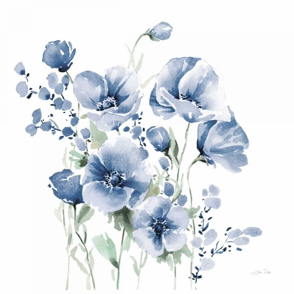 Secret Garden Bouquet II Blue by Katrina Pete-VARPDX68145 Image 1