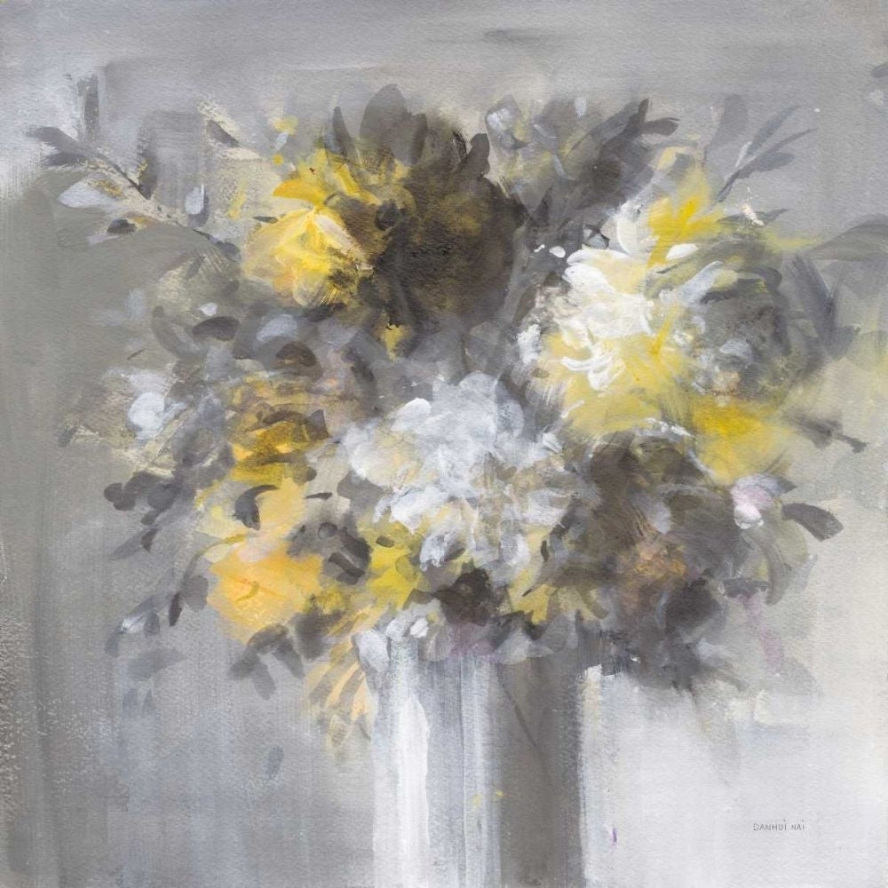 Weekend Bouquet Yellow Gray by Danhui Nai-VARPDX68684 Image 1