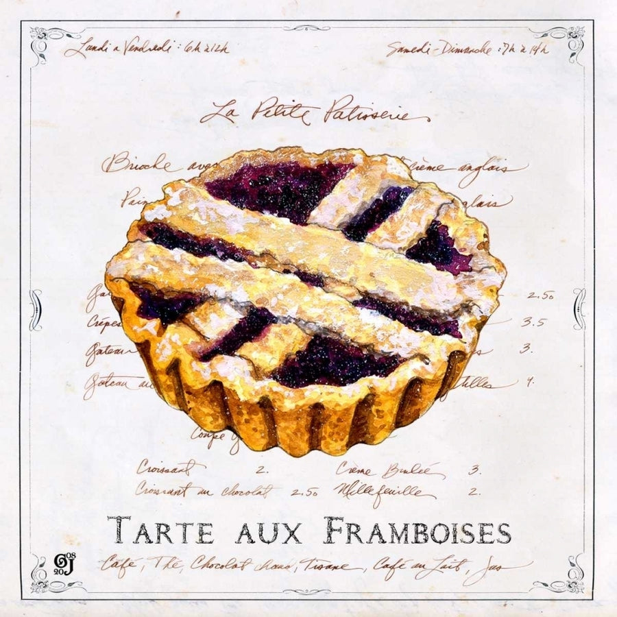 Tarte aux Framboises Poster Print - Ginny Joyner-VARPDX70697D Image 1