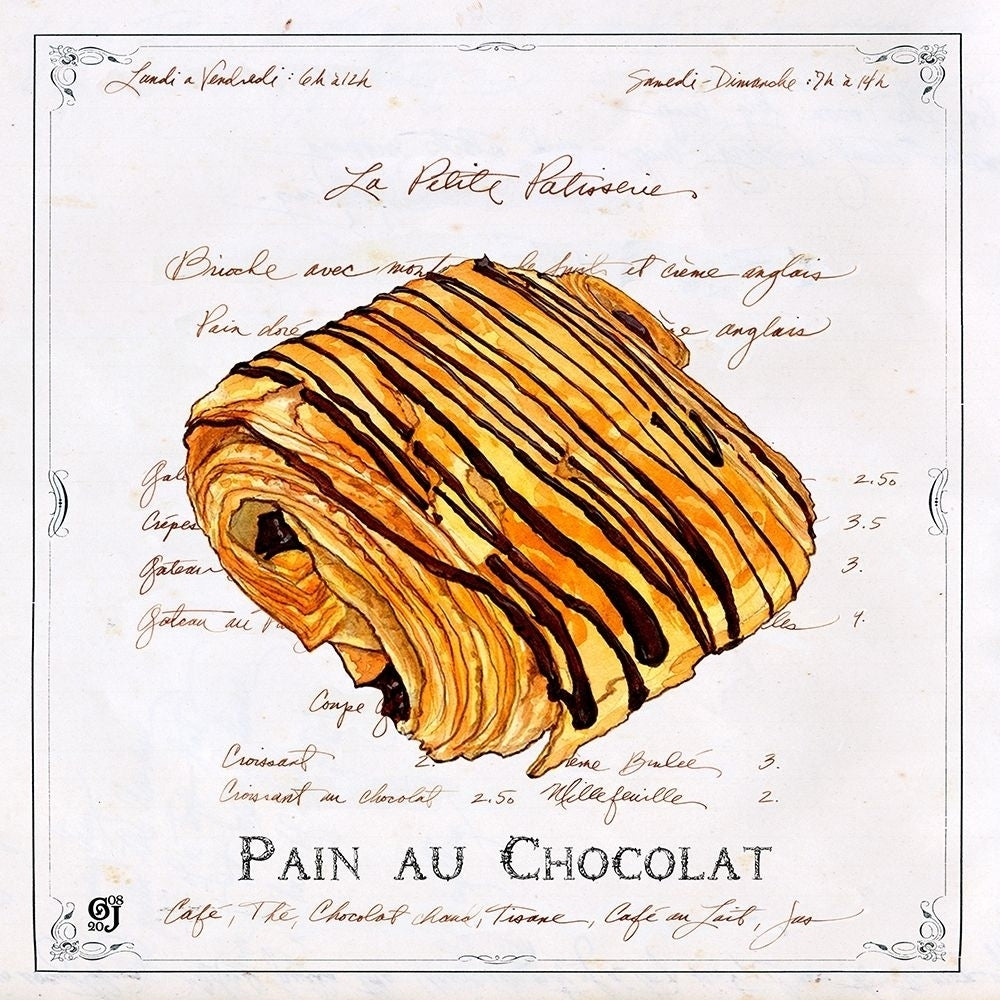 Pain au Chocolat Poster Print - Ginny Joyner-VARPDX70695D Image 1