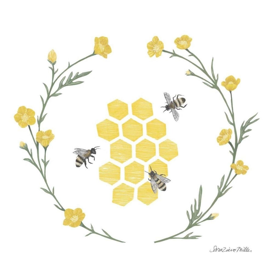 Happy to Bee Home III Yellow by Sara Zieve Miller-VARPDX70700 Image 1