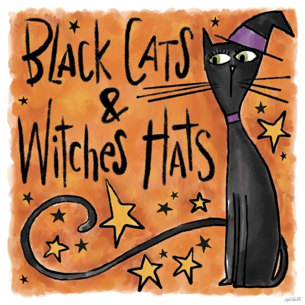 Black Cats and Witches Hats I by Anne Tavoletti-VARPDX73732 Image 1