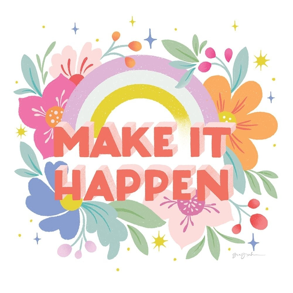 Make It Happen I Sq Poster Print - Gia Graham-VARPDX75082 Image 1