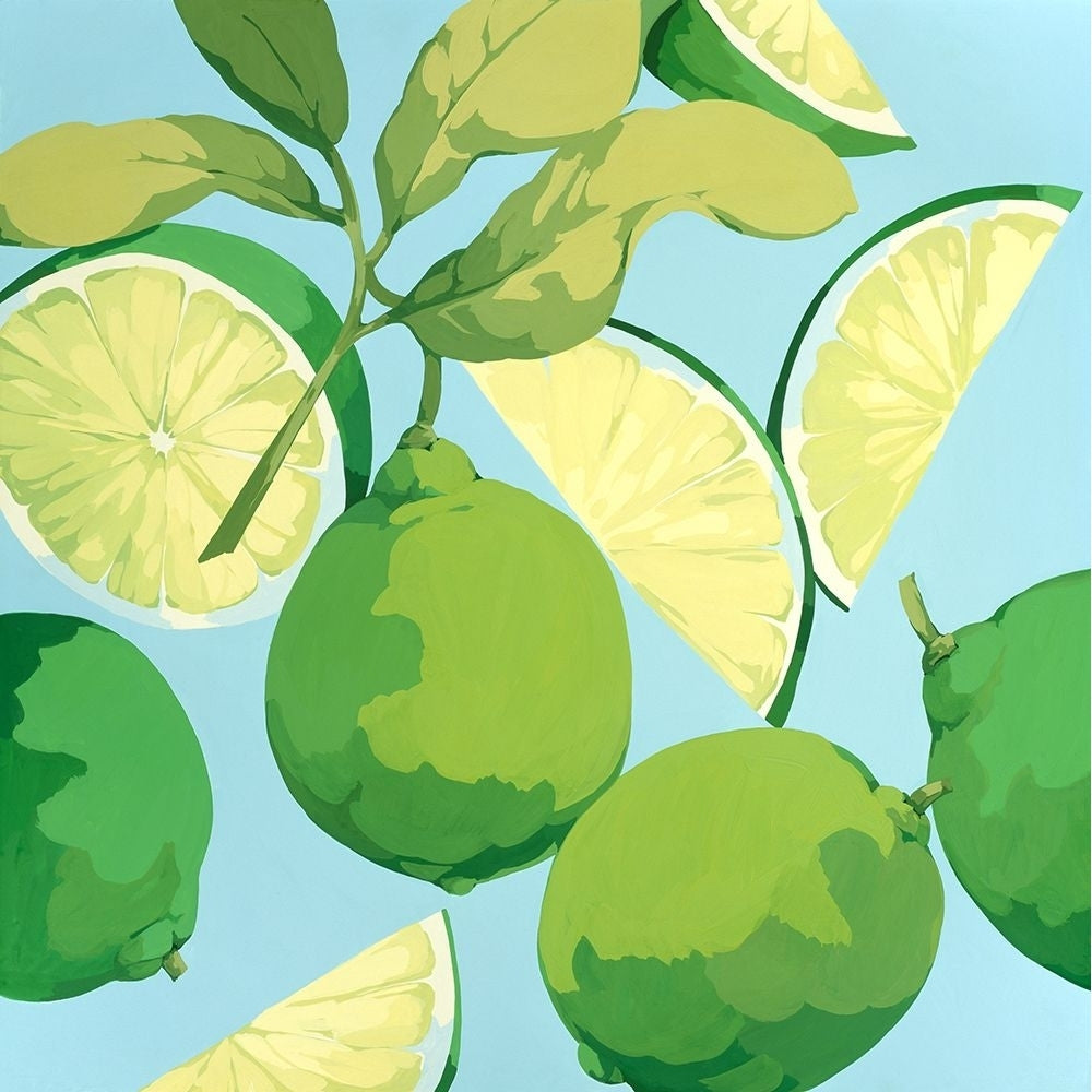 Fresh Limes Poster Print - Martha Negley-VARPDX75242 Image 1