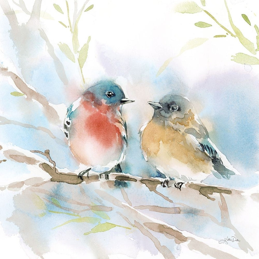 Bluebird Pair in Spring Poster Print - Katrina Pete-VARPDX76169 Image 1