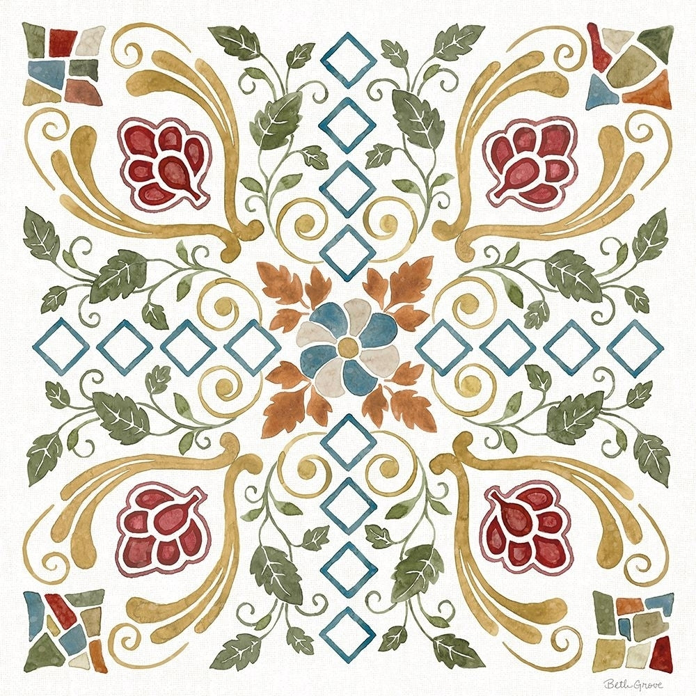 Mediterranean Motif V Poster Print - Beth Grove-VARPDX77511 Image 1