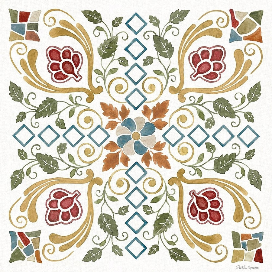 Mediterranean Motif V Poster Print - Beth Grove-VARPDX77511 Image 1