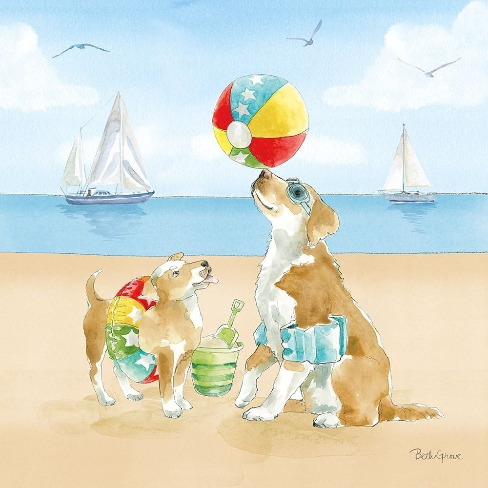 Summer Fun at the Beach II Poster Print - Beth Grove-VARPDX78940 Image 1