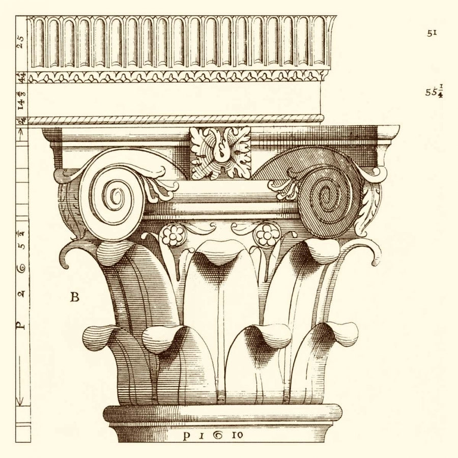 Corinthian Detail I Poster Print - Studio Vision-VARPDX82410Z Image 1