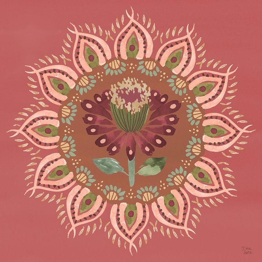 Floral Mandala I Poster Print - Dina June-VARPDX87814 Image 1