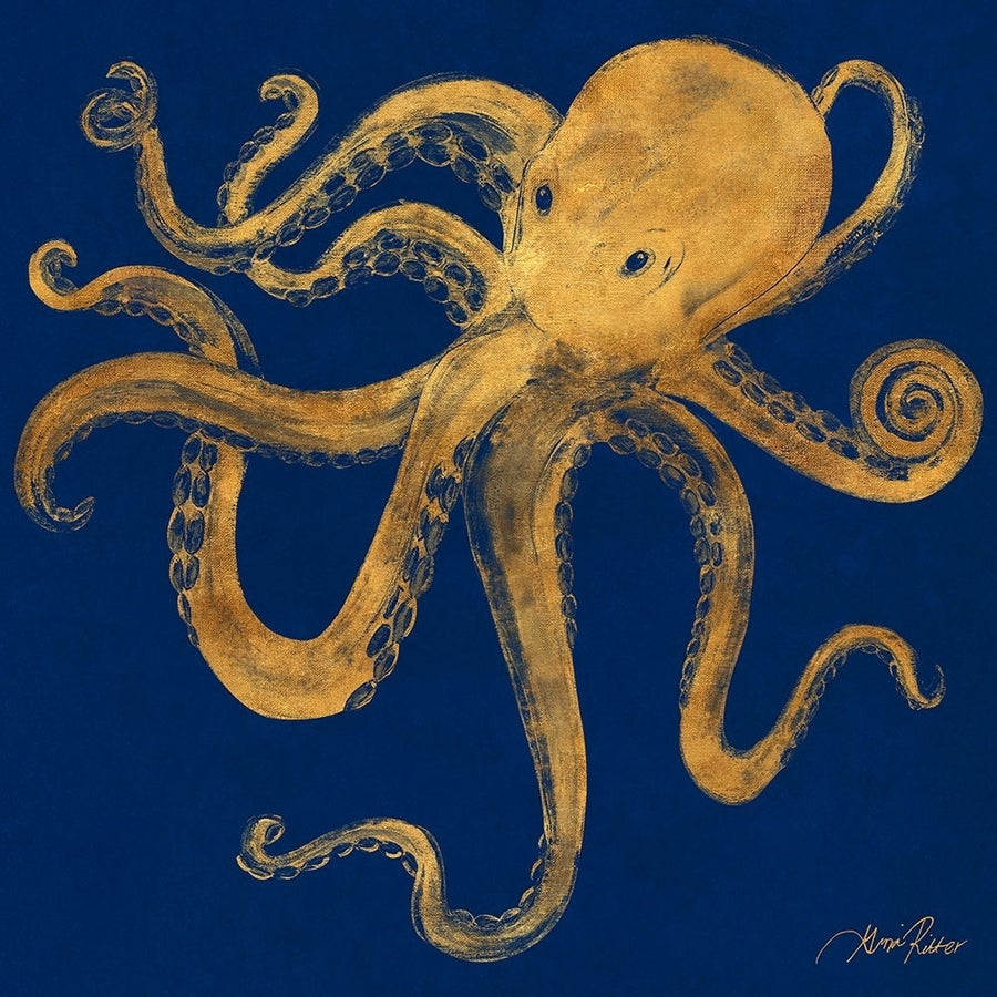 Golden Octopus Poster Print - Gina Ritter-VARPDX8958BN Image 1