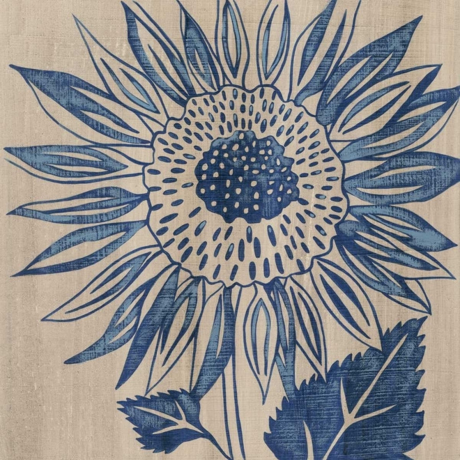 Indigo Sunflower Poster Print - Chariklia Zarris-VARPDX92340Z Image 1