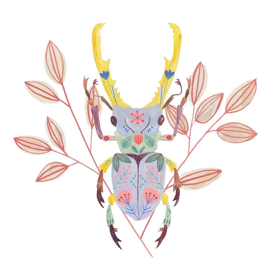 Floral Beetles V Poster Print - Melissa Wang-VARPDX181769Z Image 1