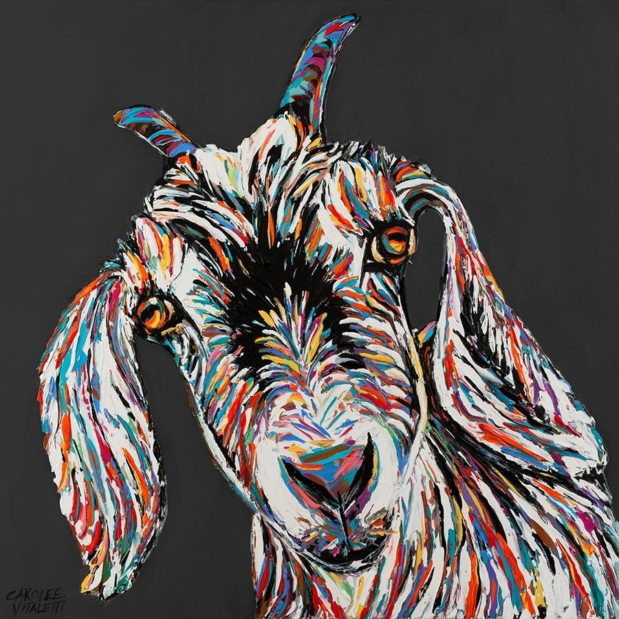 Custom Funny Goat II Poster Print - Carolee Vitaletti-VARPDX199512Z Image 1